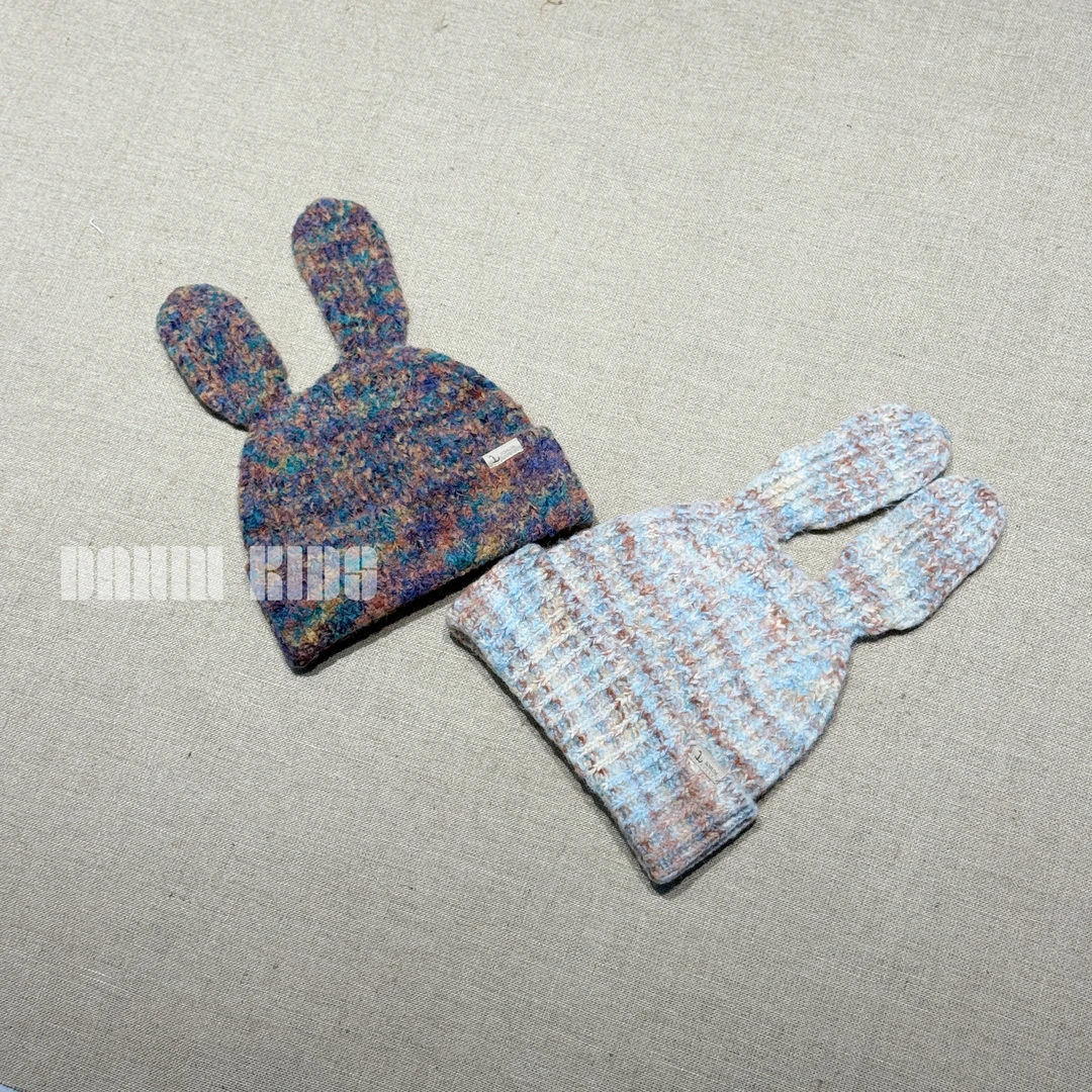 甜心元气渐变可爱百搭时尚针织帽儿童帽子冬季款毛线帽