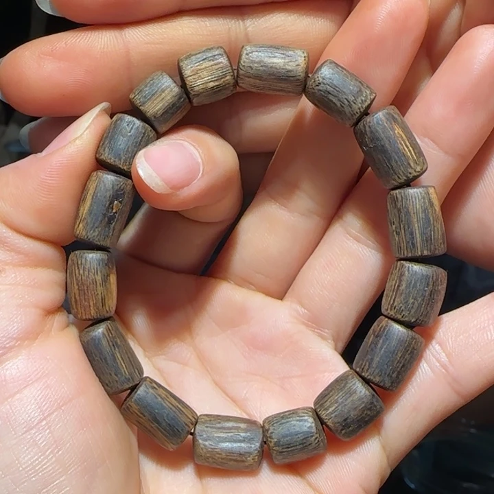 沉香手串金沙叶沉水手串11.3克