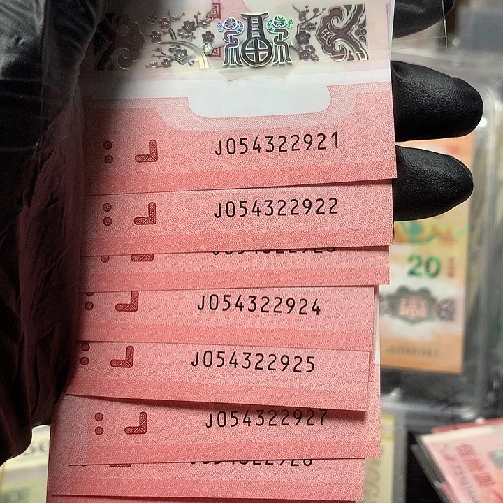 塑料054322921蛇钞中间四顺标十裸钞