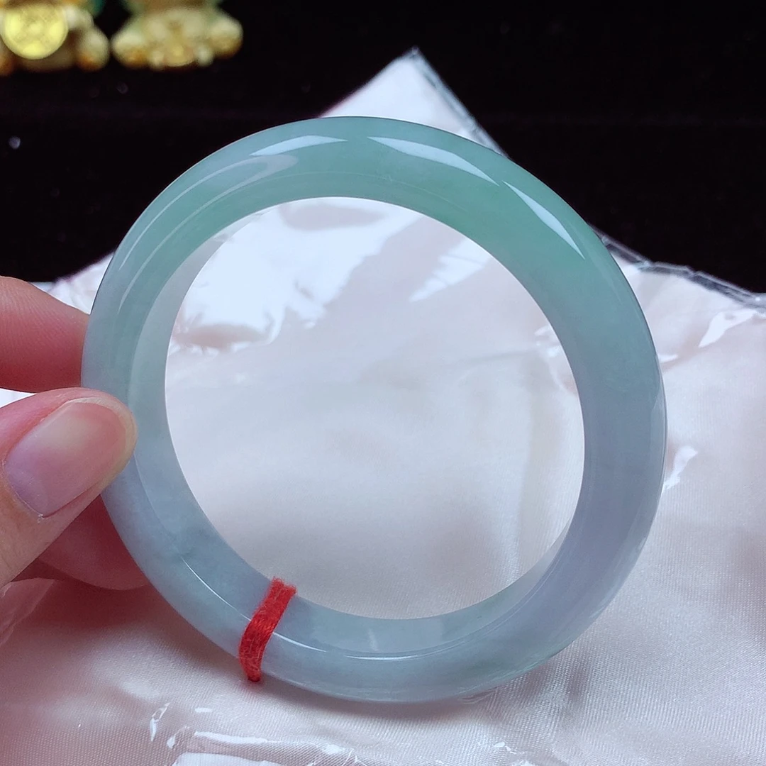 翡翠未镶嵌手镯61圈