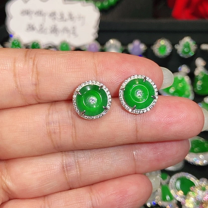 【闪购商品】未镶嵌翡翠耳饰天然翡翠
