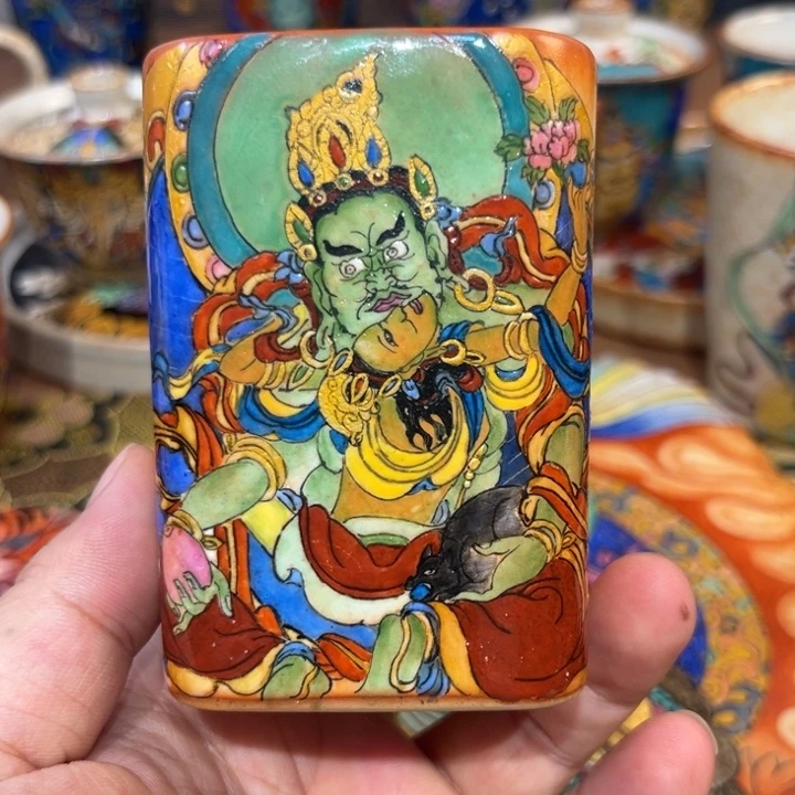 手工制作绿财神杯