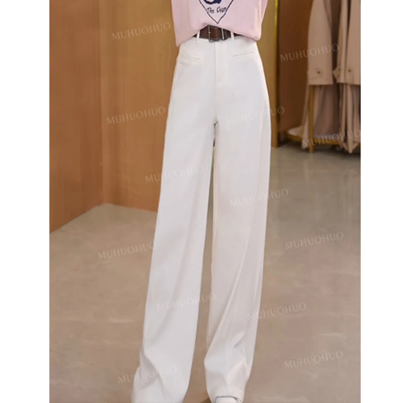 牛仔裤女2025年新款显瘦浅蓝色镰刀裤直筒裤女裤窄版直筒牛仔裤