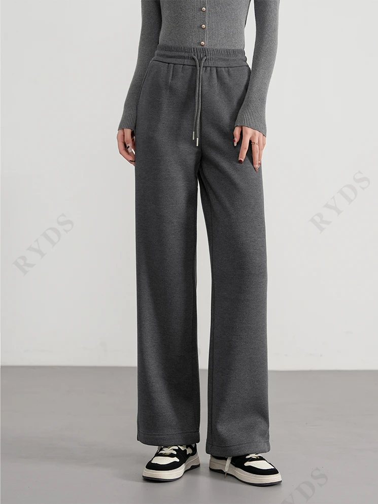 CANYU 醋酸羊绒针织阔腿裤  K712