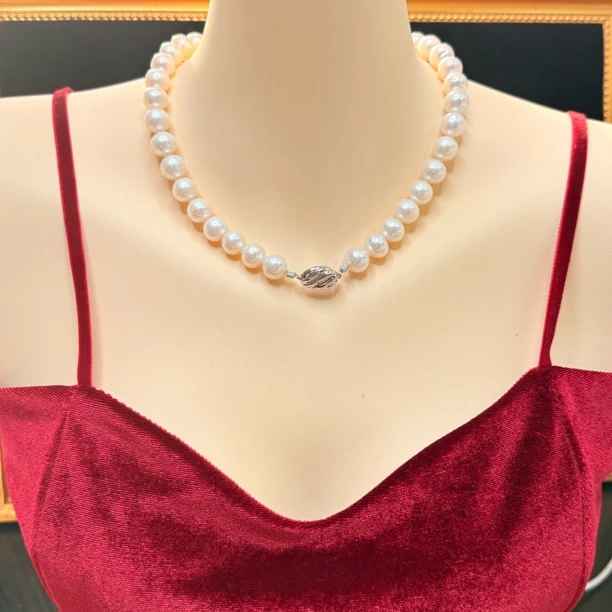 【六六中古】孤品天然淡水珍珠项链ty1578链长44珠子11.5-12