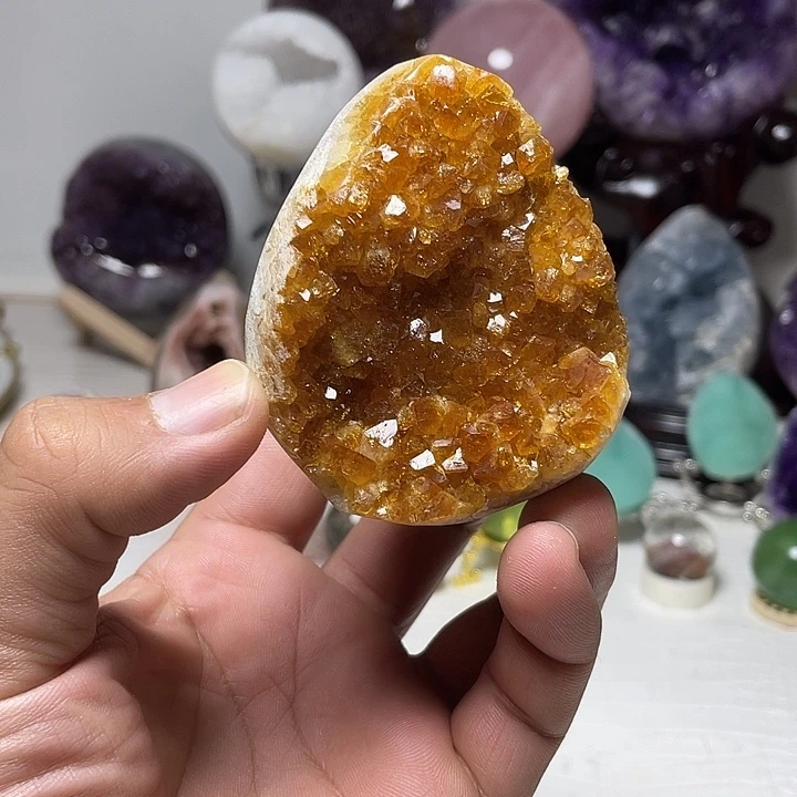 未镶嵌紫晶珠宝半成品