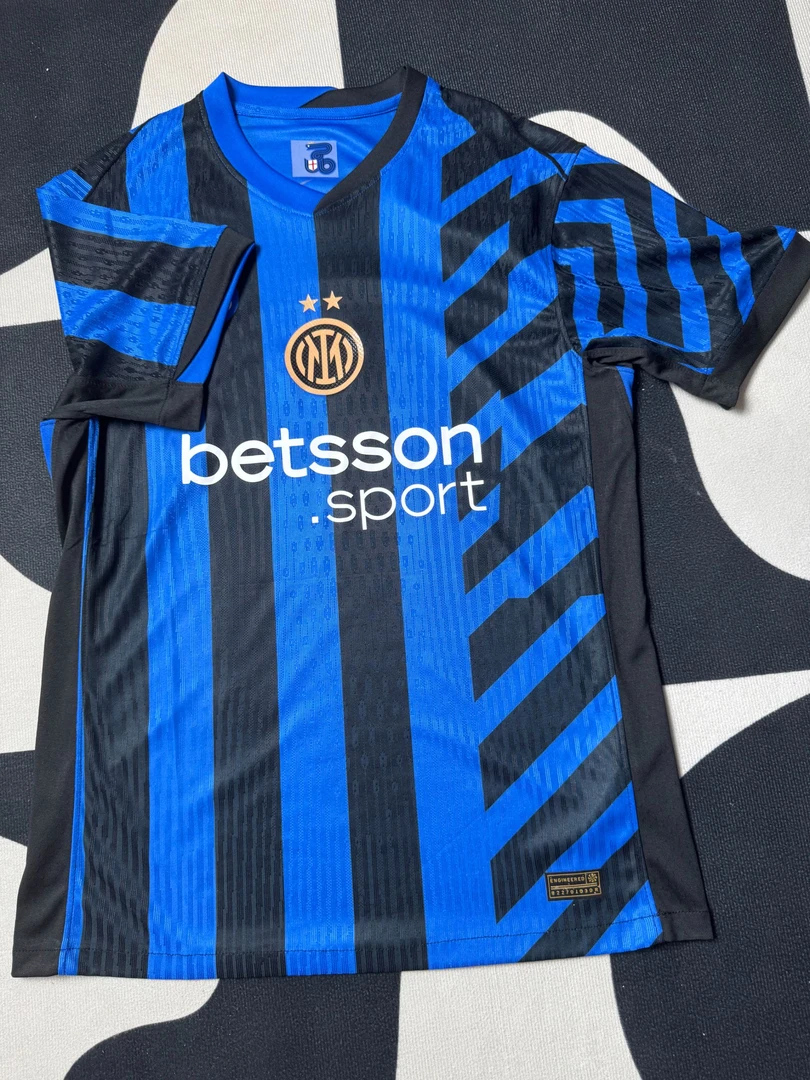 国米主场客场足球衣球员版球迷版复古透气速干短袖运动服足球服