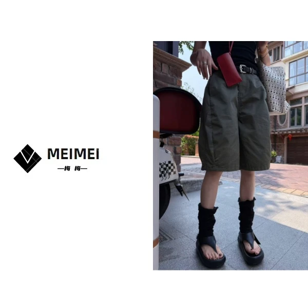 XMM.【五分气球裤】时尚休闲夏季日常休闲纯棉薄款宽松洋气-GZ6165#
