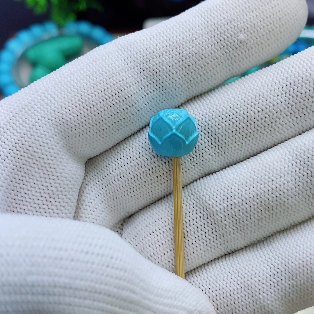 莲花珠高瓷高蓝一颗