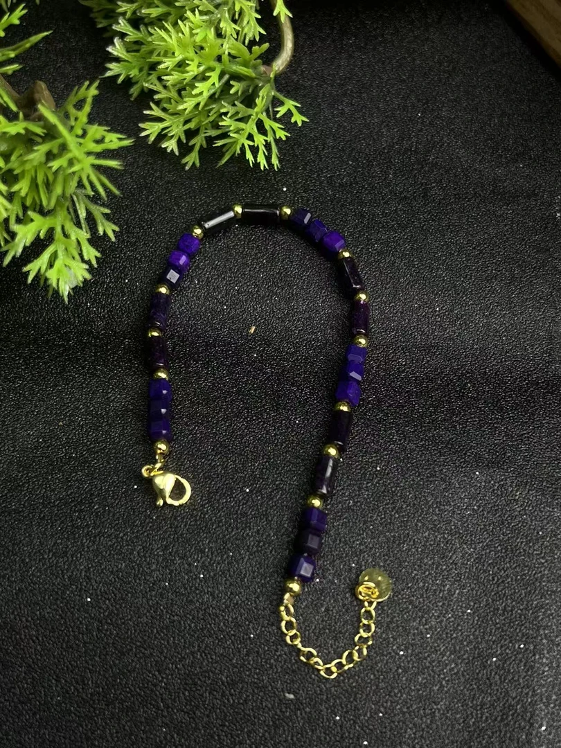 南非老料-4m丝绒皇家紫原创手链工艺饰品 A013