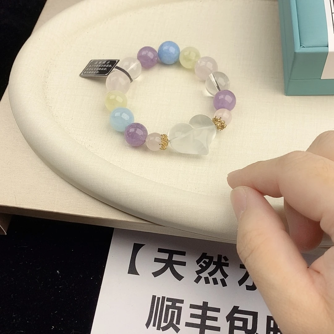 银S925镀金镶嵌手链水晶