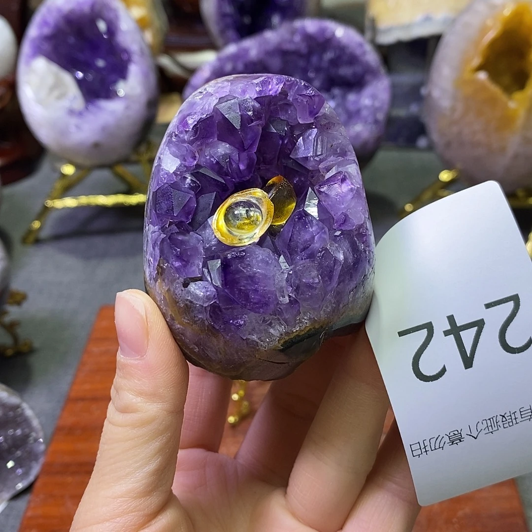 紫晶未镶嵌珠宝半成品