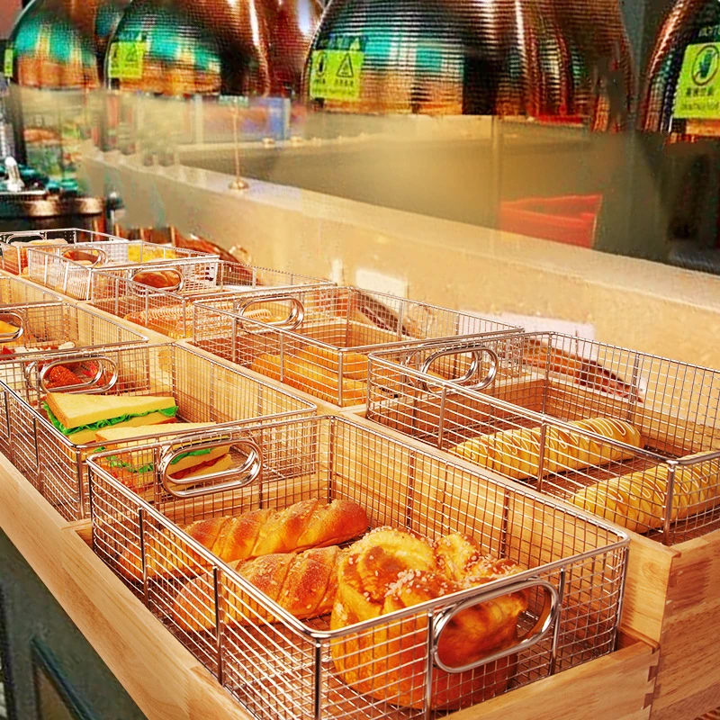 自助餐食物保温灯餐饮暖食不锈钢炸篮食品炸鸡木筐薯油条炸框商用
