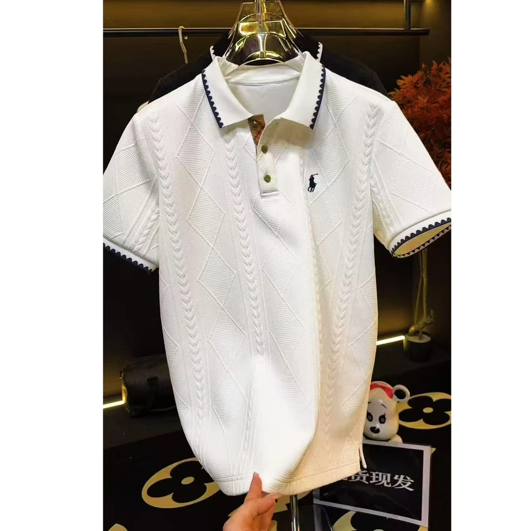 Lawrence Vincent 老钱风气质Polo衫百搭半袖大气休闲短袖P001
