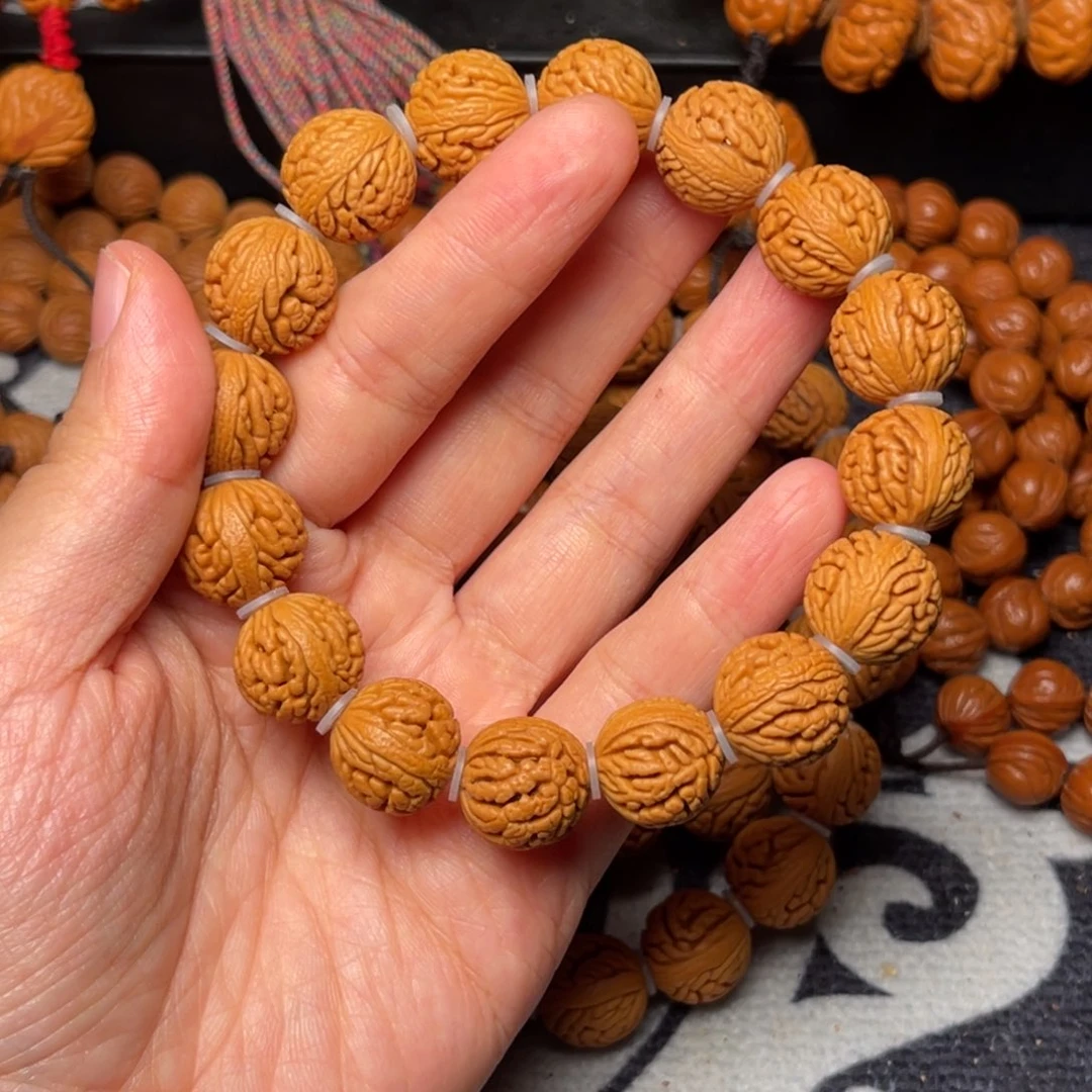 桃核手串龙纹桃核15