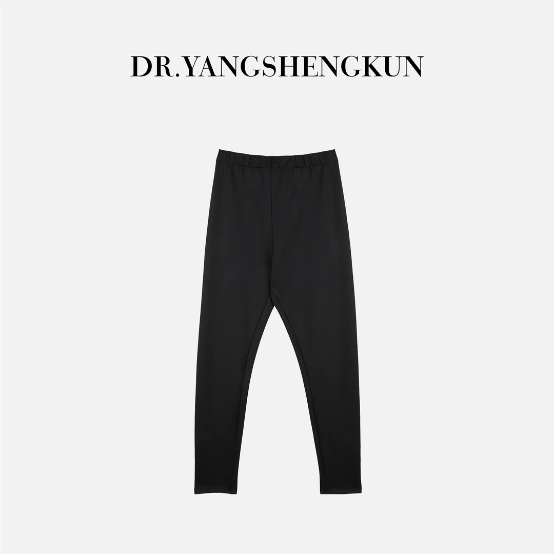 杨圣坤2025新品进口修身显瘦黑色高腰小黑裤外穿打底裤SL2582406