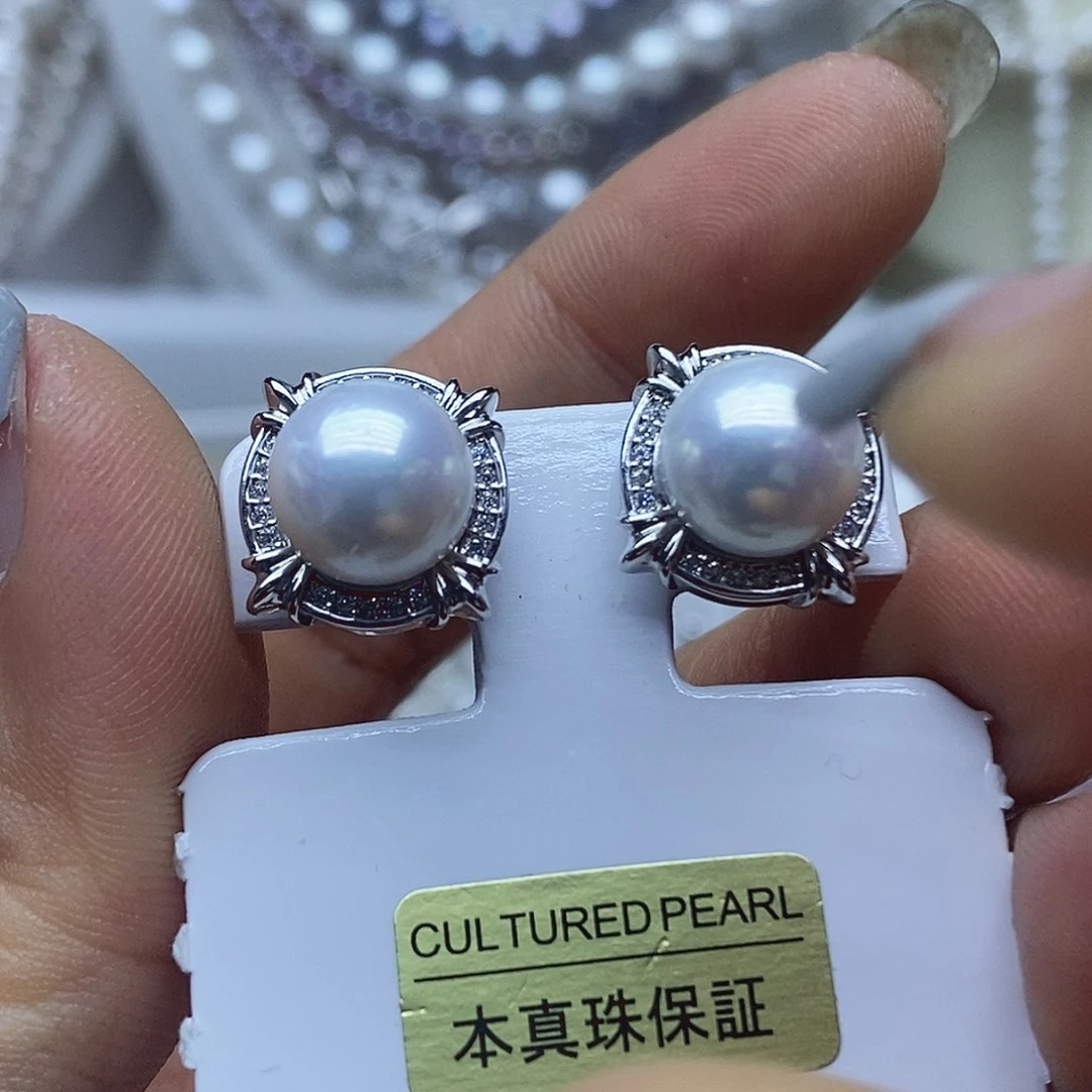 淡水珍珠耳钉未镶嵌
