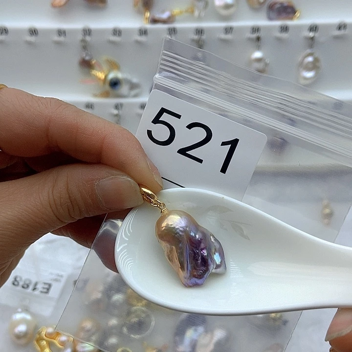 淡水珍珠颈饰银S925镶嵌