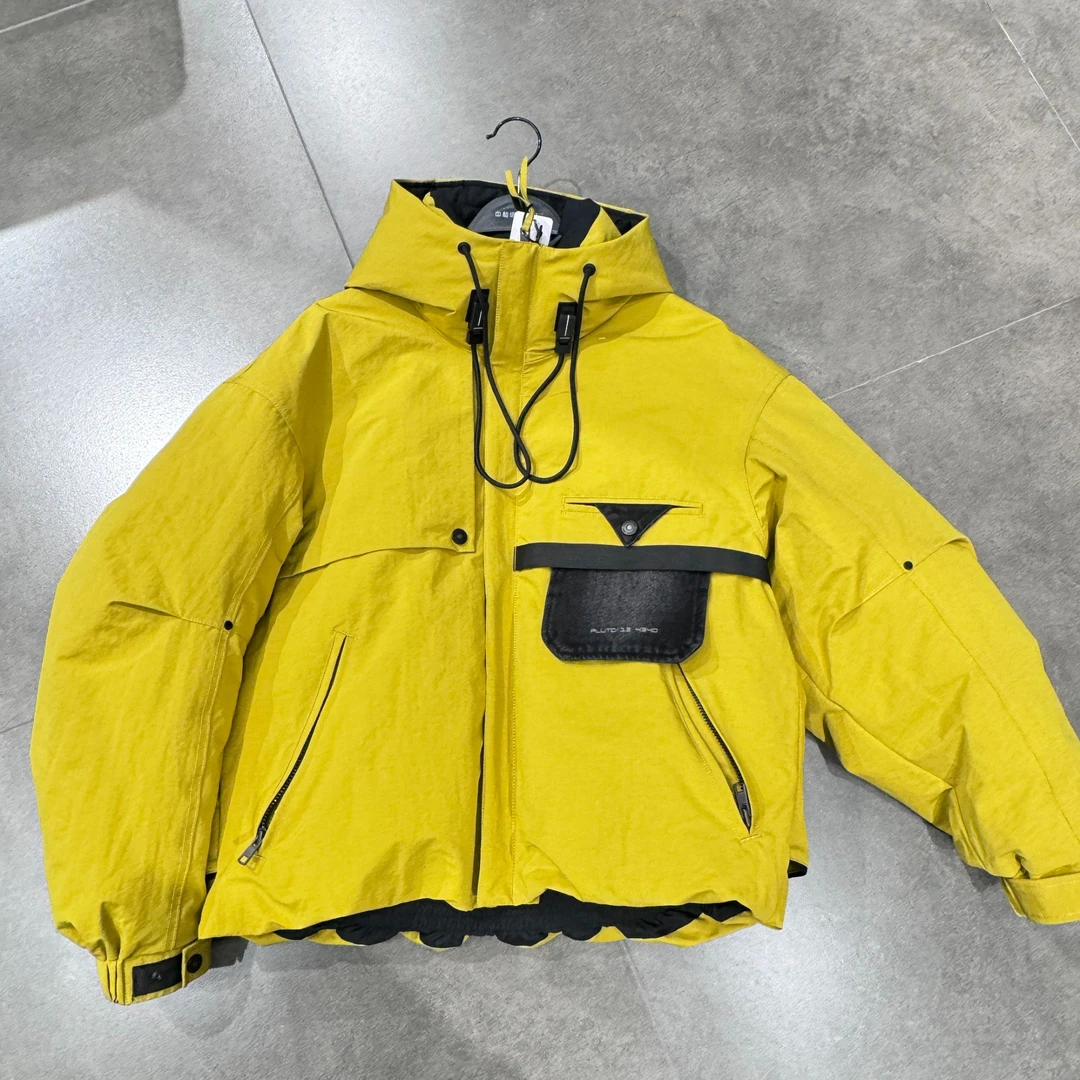 中和休闲25冬季新款男羽绒服短款潮流拼接工装保暖外套H74276551