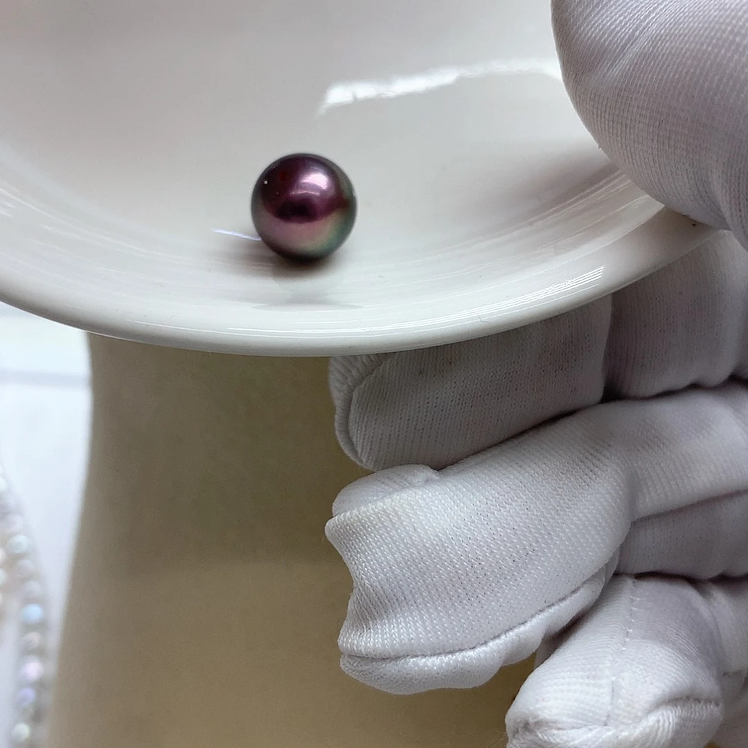 淡水珍珠裸珠银S925镶嵌定制