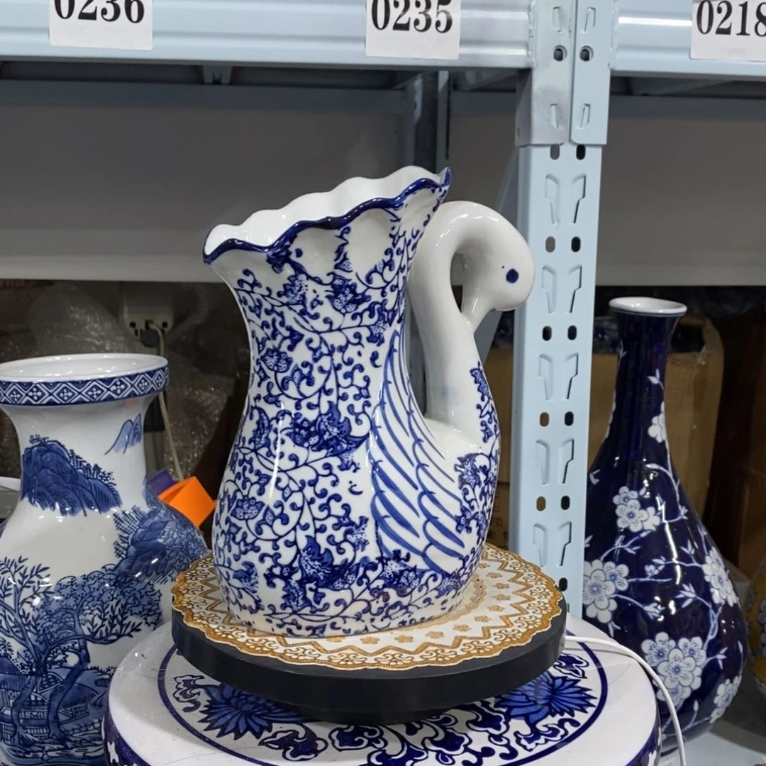 【闪购商品】摆件天鹅花瓶摆件