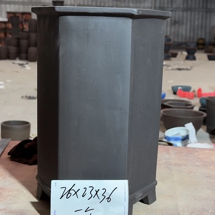 紫砂花盆手工制作99