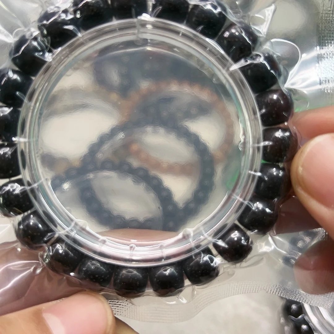 星月菩提手串72傲世糯冰黑金玉华星月菩提单圈10