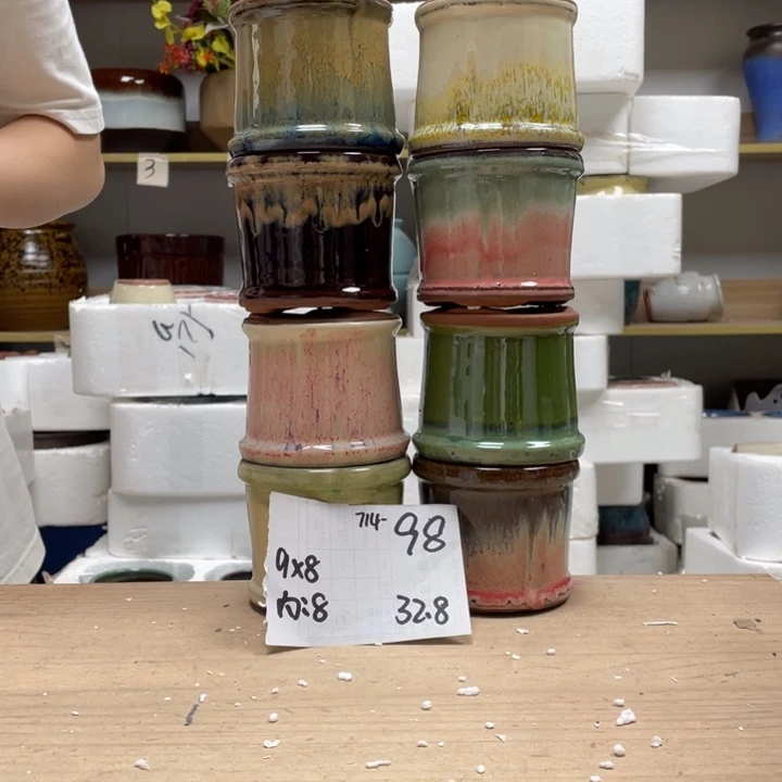 紫砂花盆多肉陶土花盆微瑕98