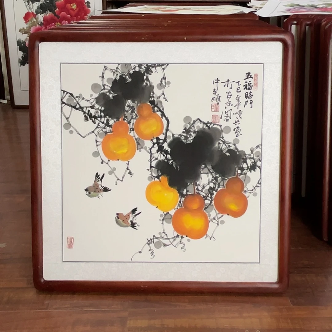 国画带框尺寸63*63厘米