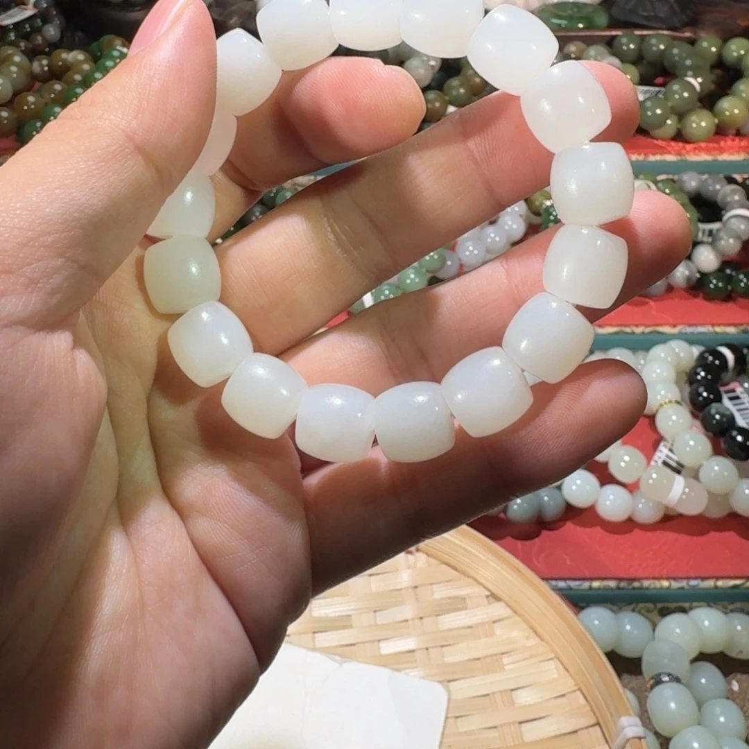 和田玉未镶嵌手链