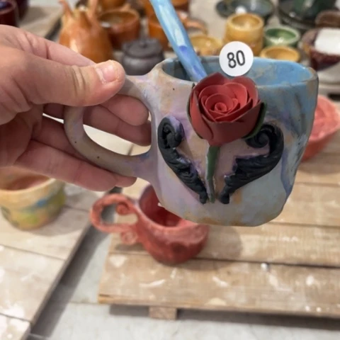 手捏餐具咖啡杯日式餐具思*?