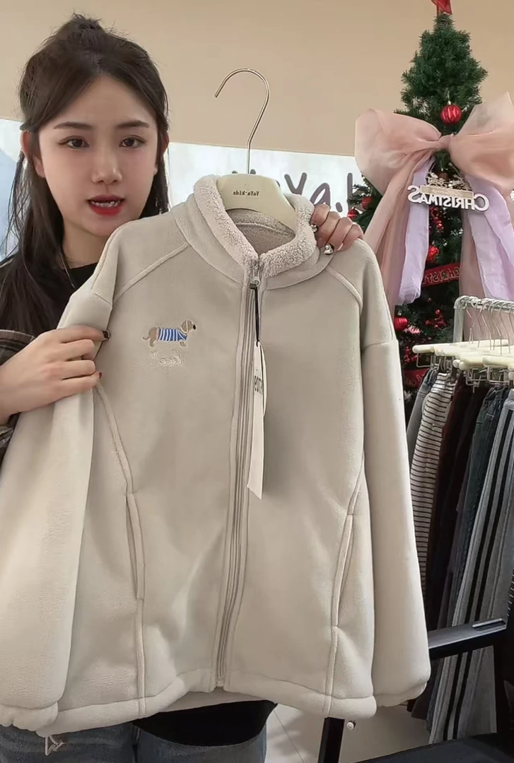 【丫丫童品】女童休闲洋气加绒中大童外套F709