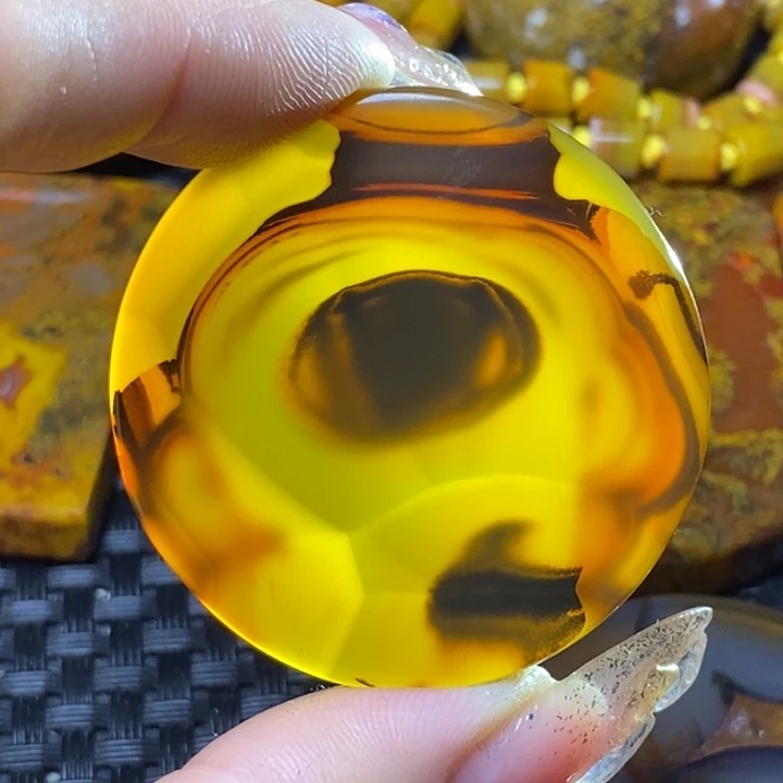 玛瑙/玉髓颈饰足银镀金镶嵌