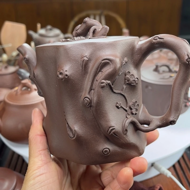 茶壶紫砂紫砂花茶