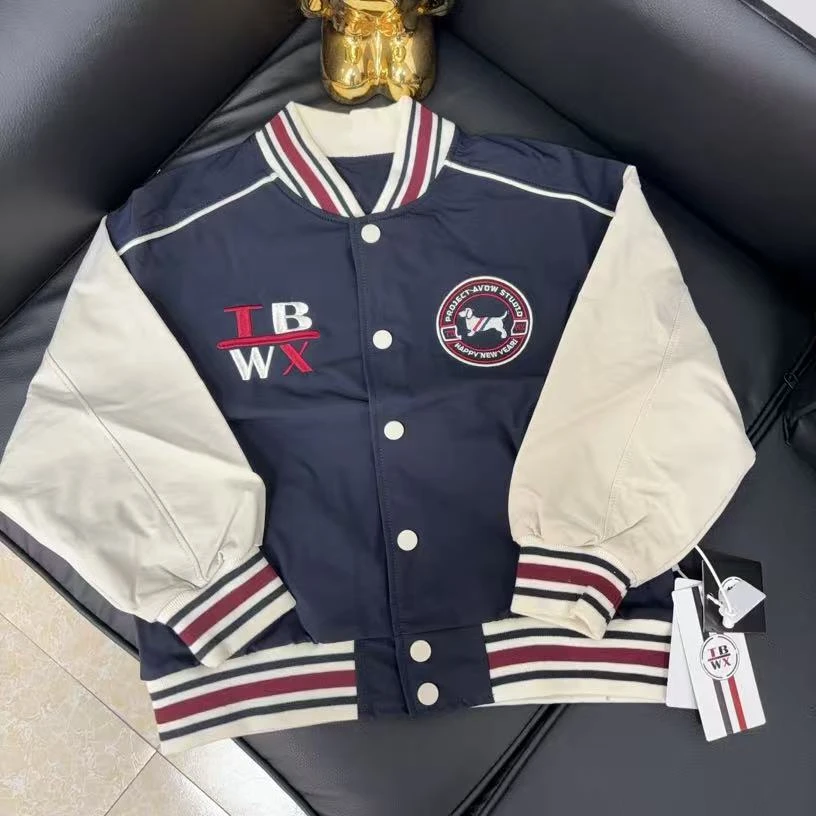 阿悄订制 童装 春款TB小狗棒球服#S5609