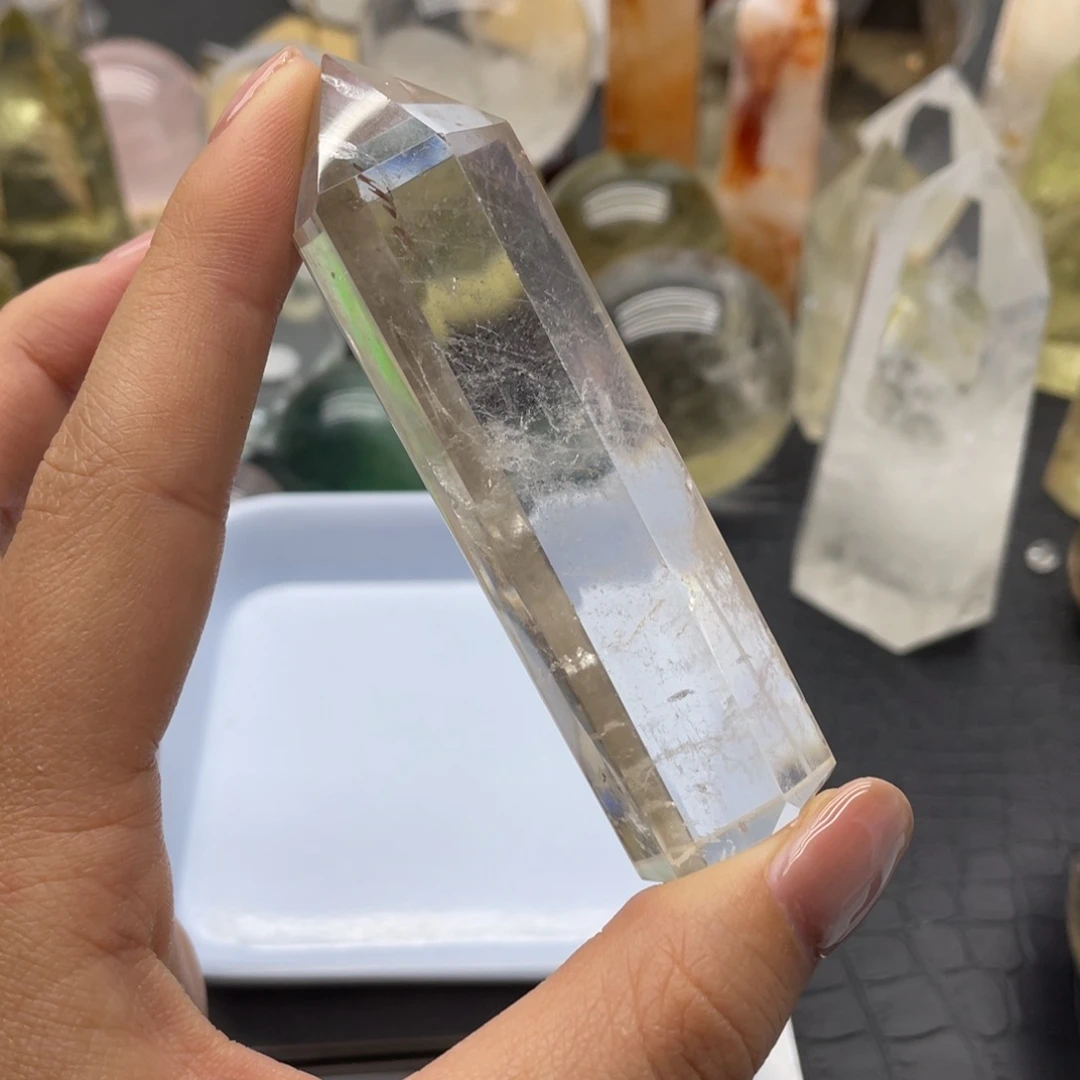 水晶42未镶嵌爱***猫水晶柱