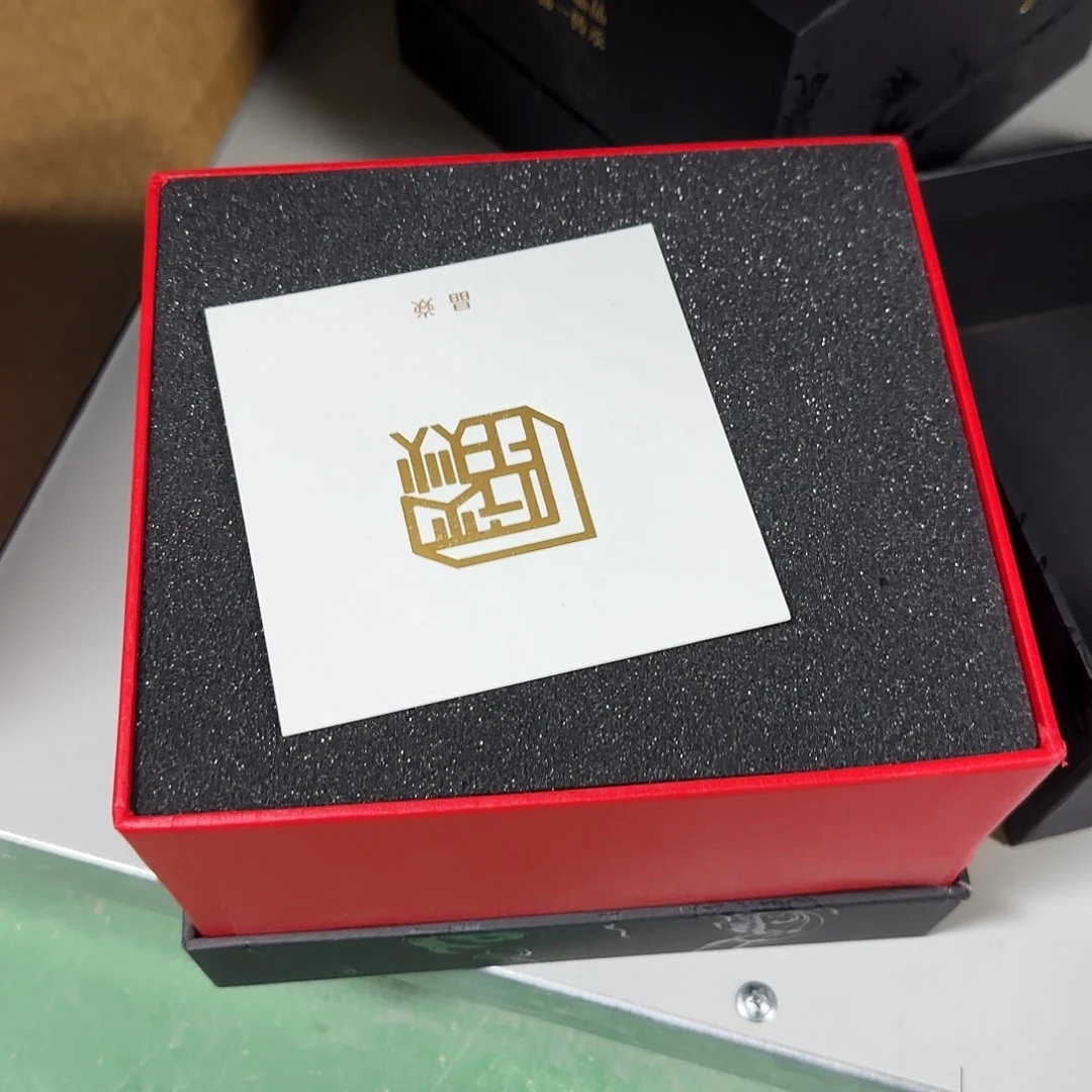 *****琉璃手工艺品银朱白龙778加陶瓷杯垫加银嘴过滤