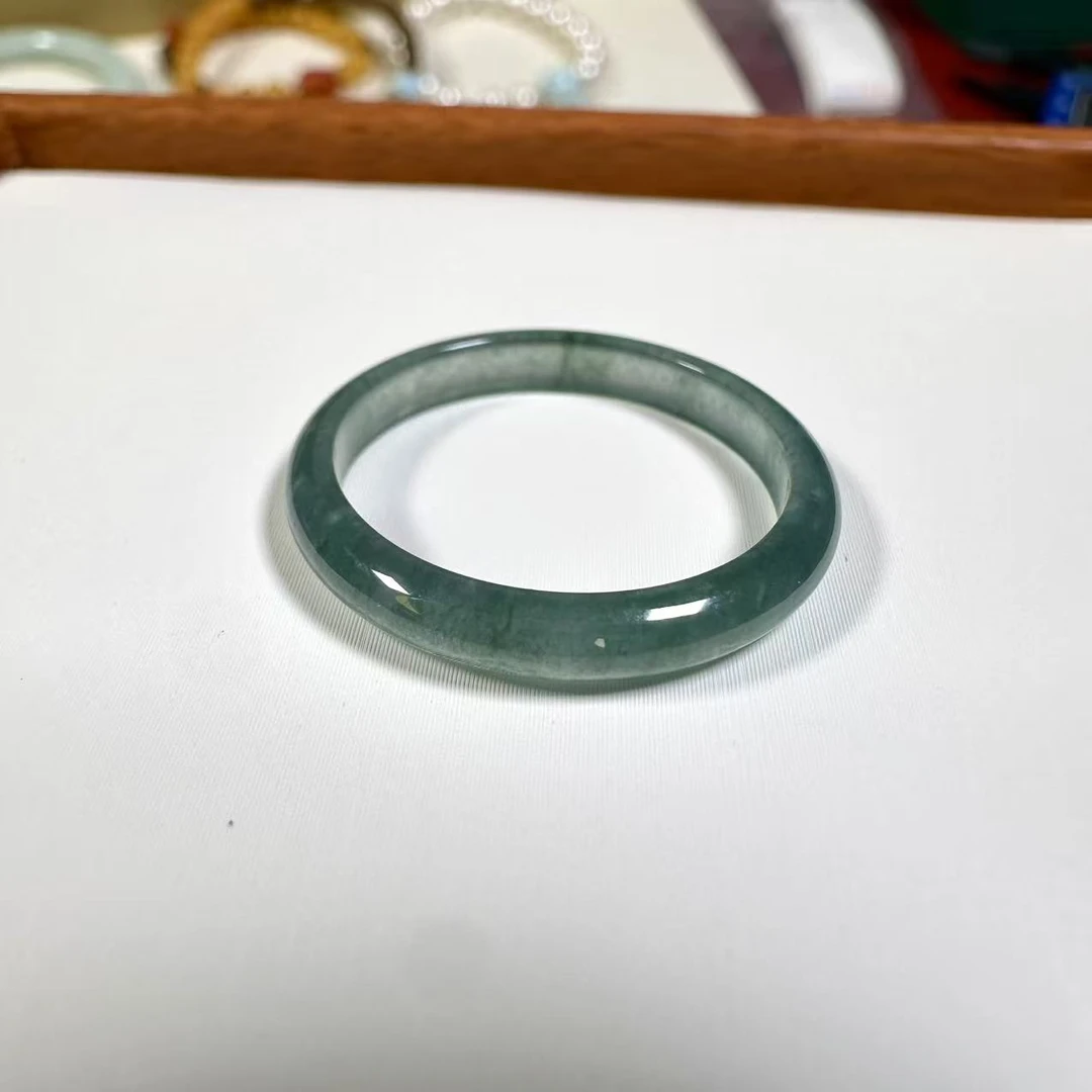 蓝水翡翠戒指天然