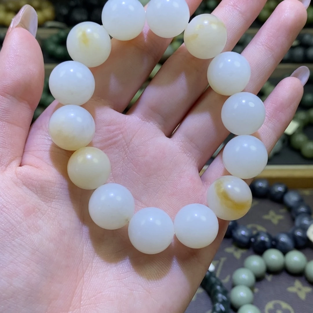 和田玉手串未镶嵌