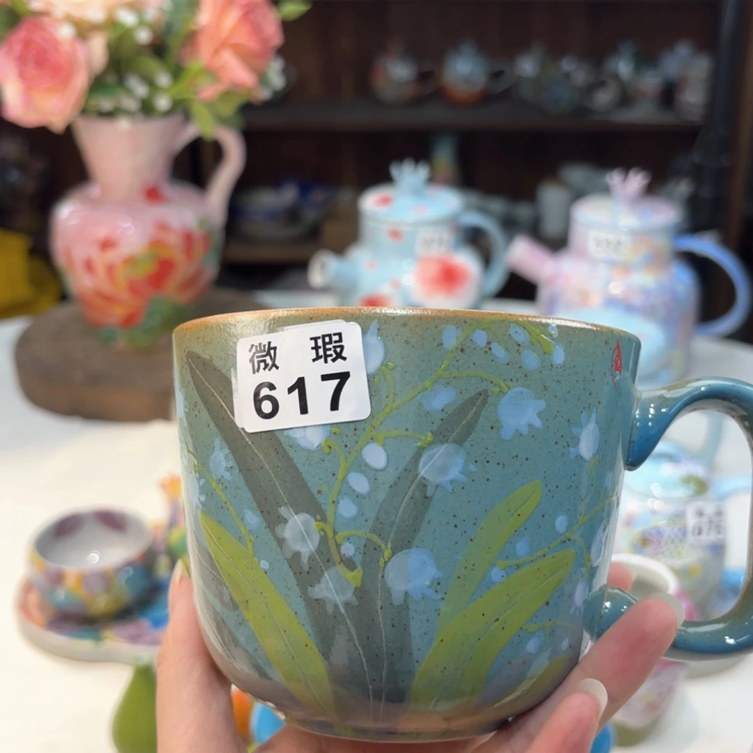 景德镇手绘高温釉下彩陶瓷茶具