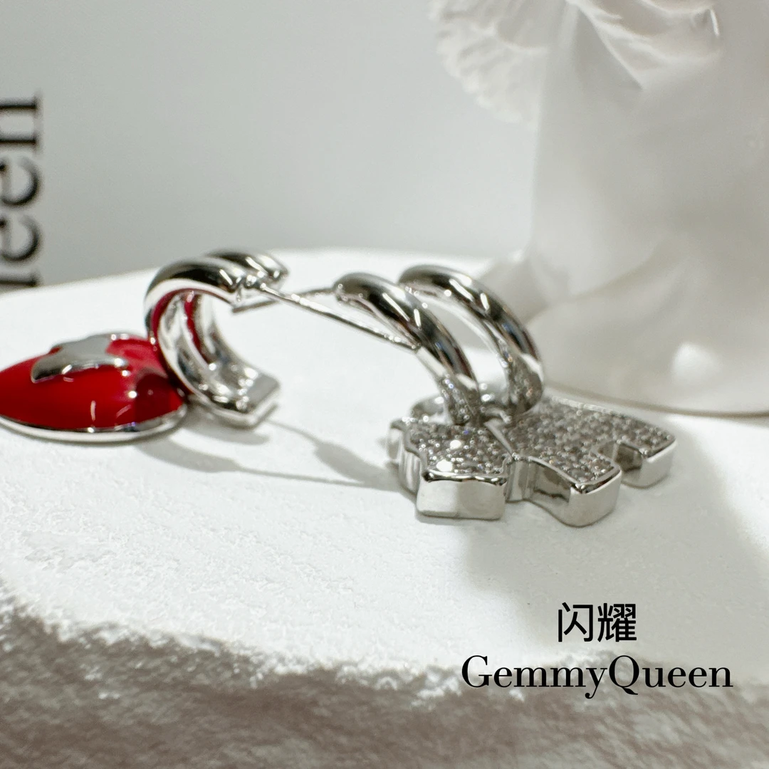 铜合金合成锆石耳饰 闪耀GemmyQueen耳环GQ01895