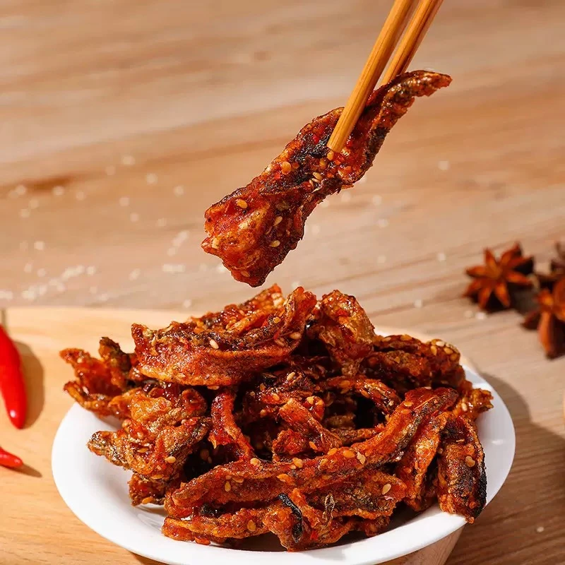 【海味小零食】香酥香辣蜜汁鳕鱼皮下酒菜追剧办公室解馋休闲零食