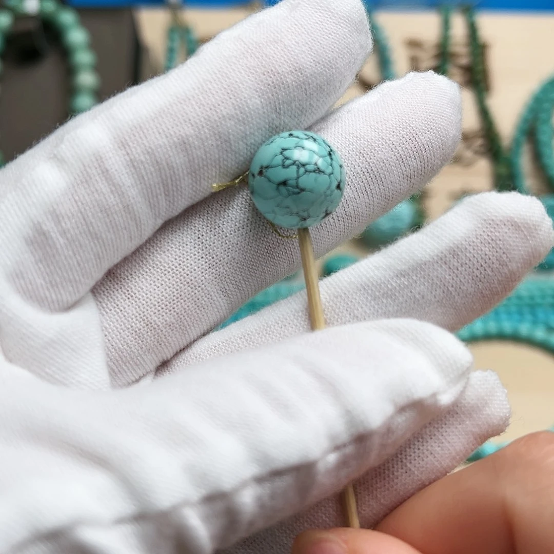 绿松石圆珠未镶嵌