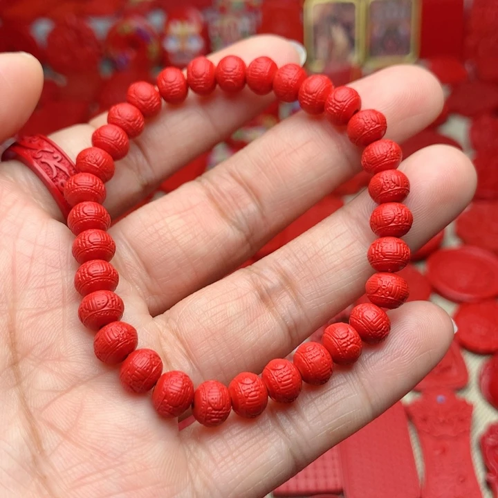 天然辰砂工艺品朱砂手串