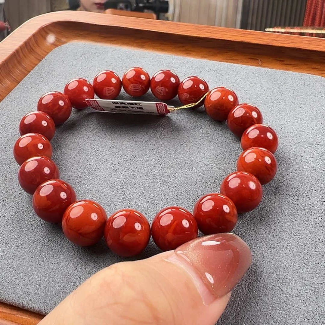 南红玛瑙手串未镶嵌