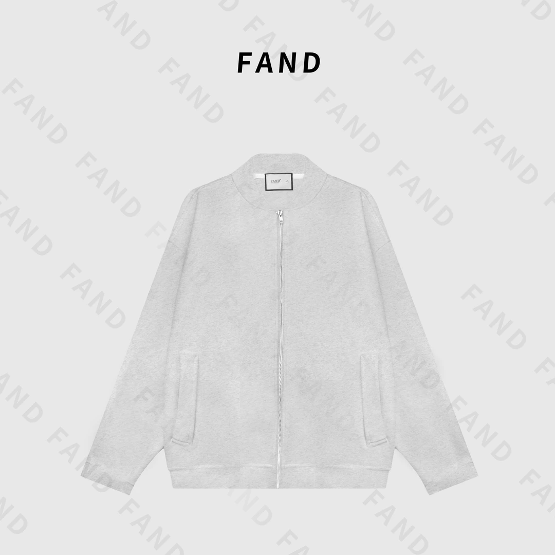 FAND品牌【NP】2025新品春秋季纯色百搭上衣外套长袖拉链棒球服