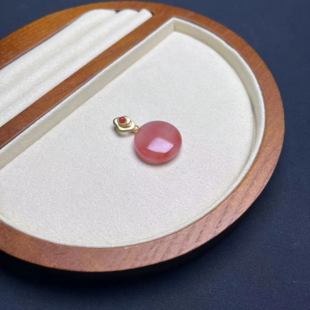 南红冰飘吊坠 A002