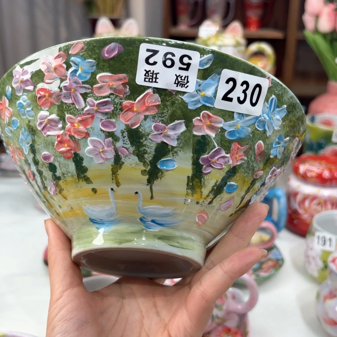 景德镇手绘高温釉下彩陶瓷茶具