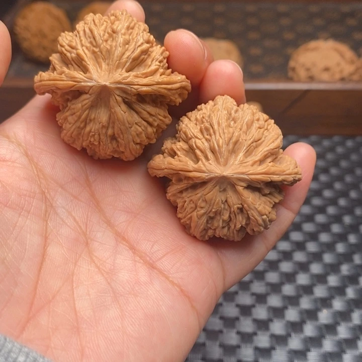 文玩核桃把件宝石41尺