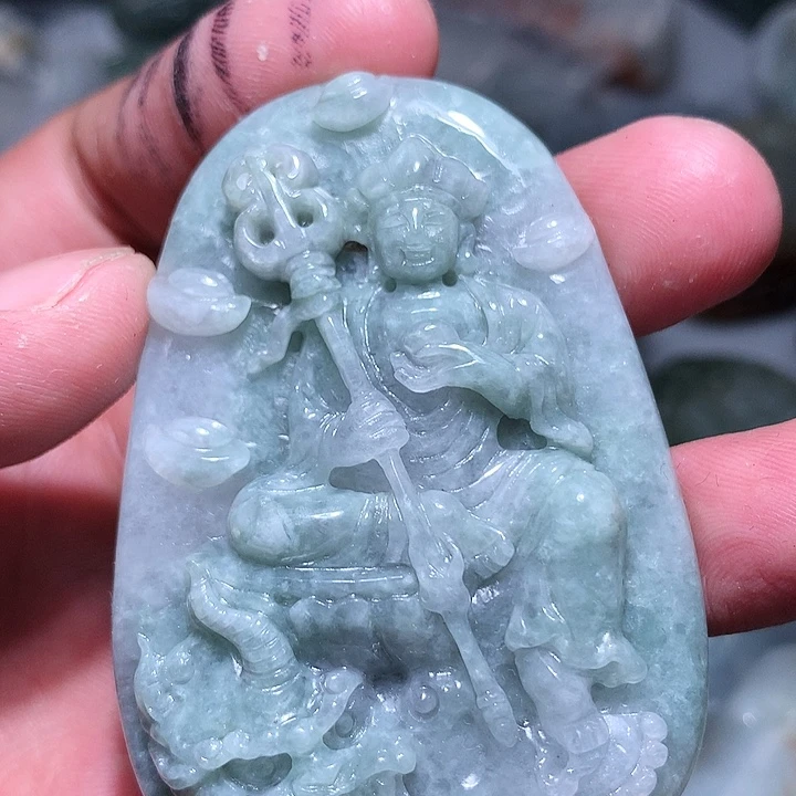 翡翠未镶嵌颈饰保真天然a货翡翠